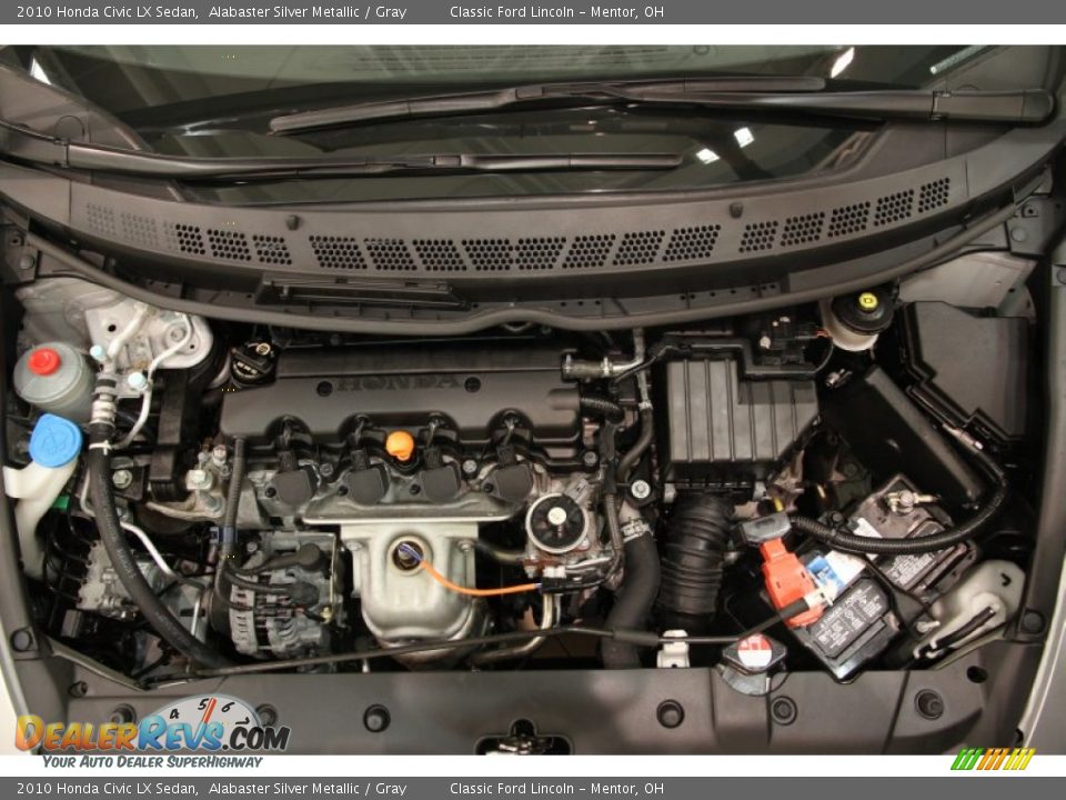 2010 Honda Civic LX Sedan Alabaster Silver Metallic / Gray Photo #14