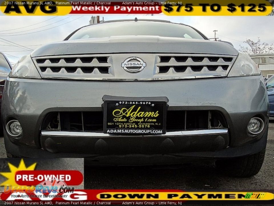 2007 Nissan Murano SL AWD Platinum Pearl Matallic / Charcoal Photo #2