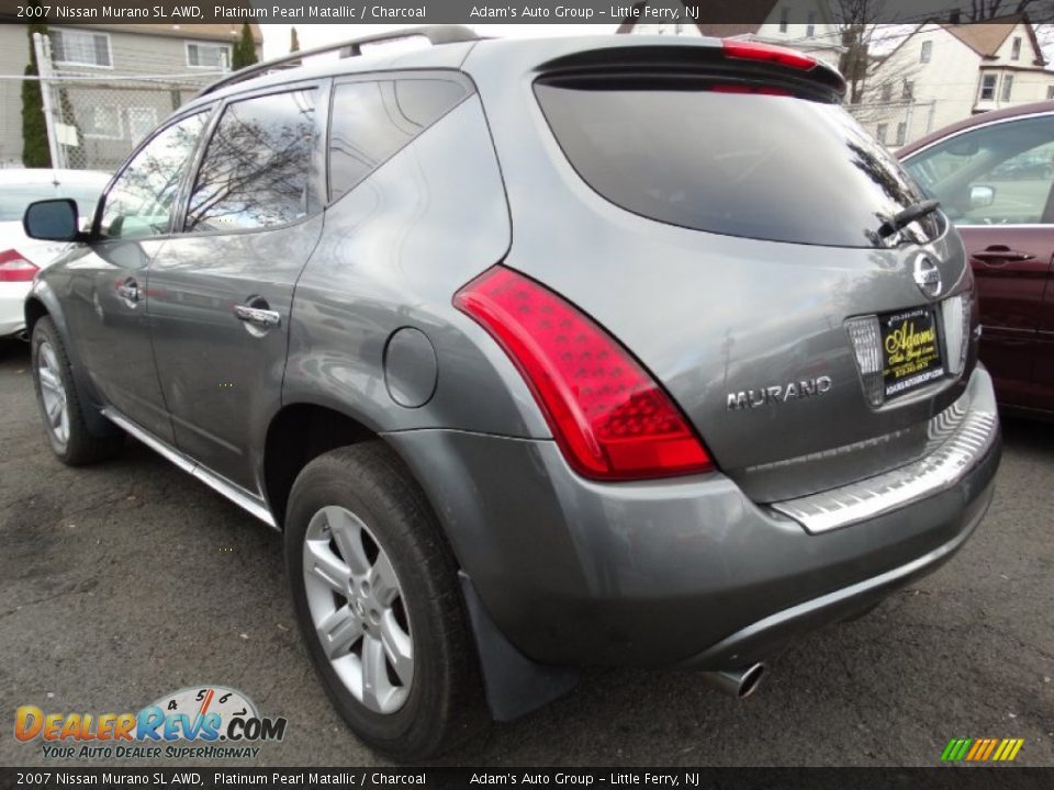 2007 Nissan Murano SL AWD Platinum Pearl Matallic / Charcoal Photo #5
