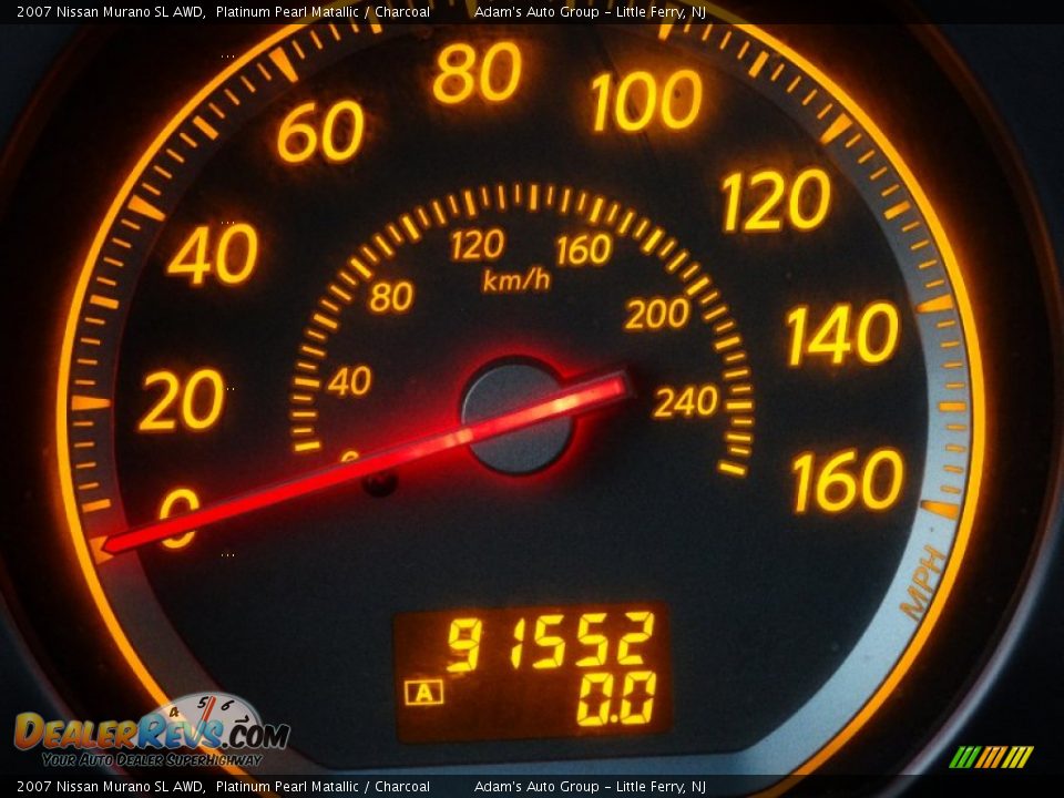 2007 Nissan Murano SL AWD Platinum Pearl Matallic / Charcoal Photo #9