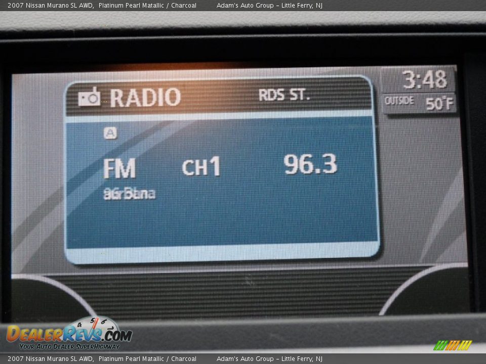 2007 Nissan Murano SL AWD Platinum Pearl Matallic / Charcoal Photo #10