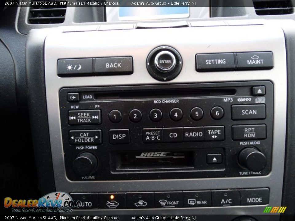 2007 Nissan Murano SL AWD Platinum Pearl Matallic / Charcoal Photo #11