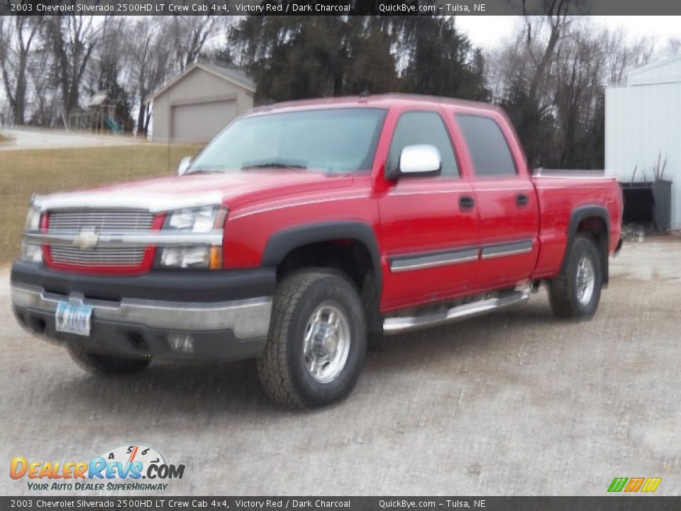 2003 Chevrolet Silverado 2500HD LT Crew Cab 4x4 Victory Red / Dark Charcoal Photo #1