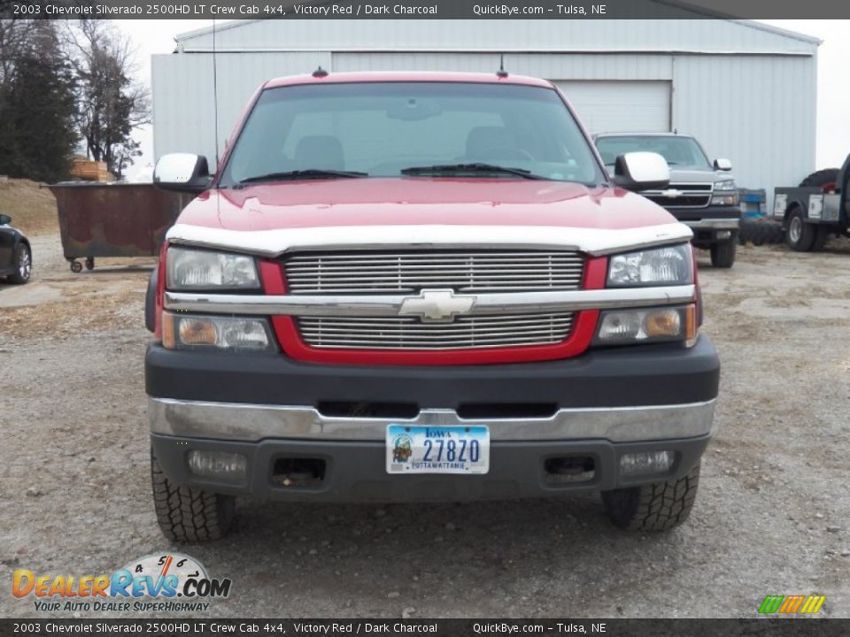 2003 Chevrolet Silverado 2500HD LT Crew Cab 4x4 Victory Red / Dark Charcoal Photo #2