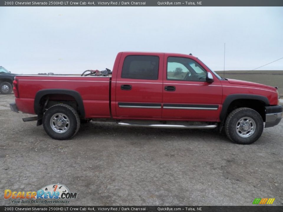 Victory Red 2003 Chevrolet Silverado 2500HD LT Crew Cab 4x4 Photo #3