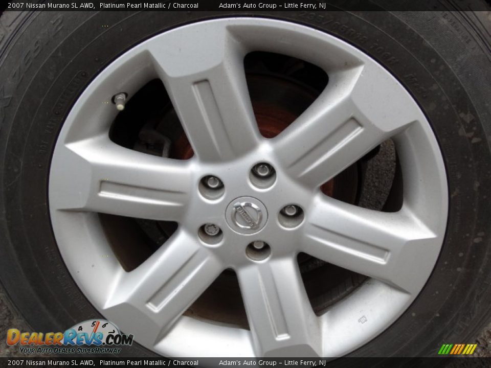 2007 Nissan Murano SL AWD Platinum Pearl Matallic / Charcoal Photo #25