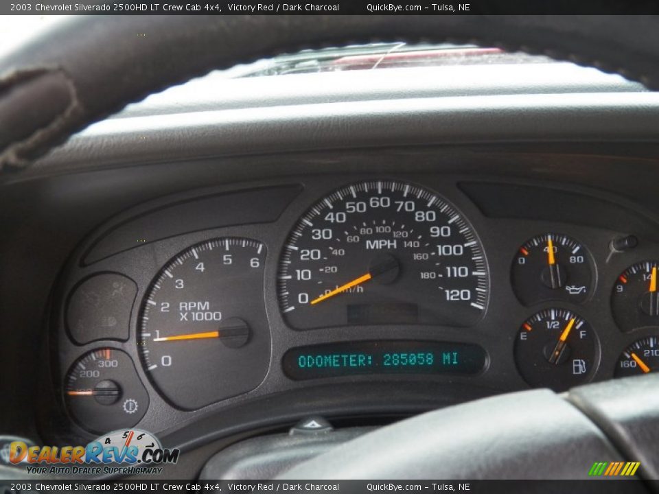 2003 Chevrolet Silverado 2500HD LT Crew Cab 4x4 Victory Red / Dark Charcoal Photo #6