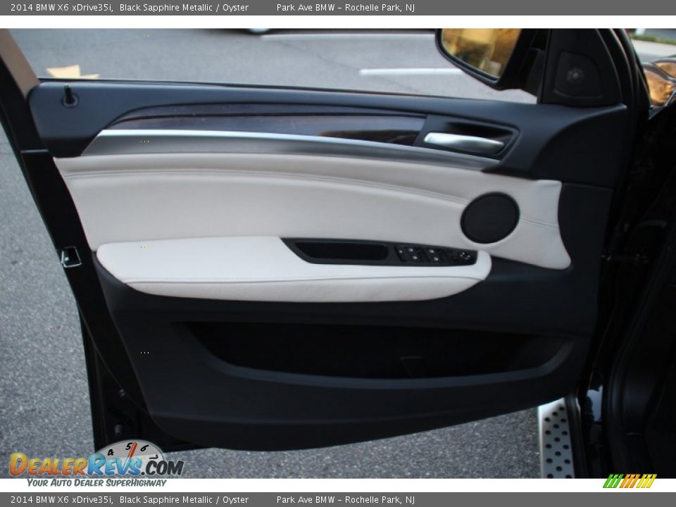 2014 BMW X6 xDrive35i Black Sapphire Metallic / Oyster Photo #9