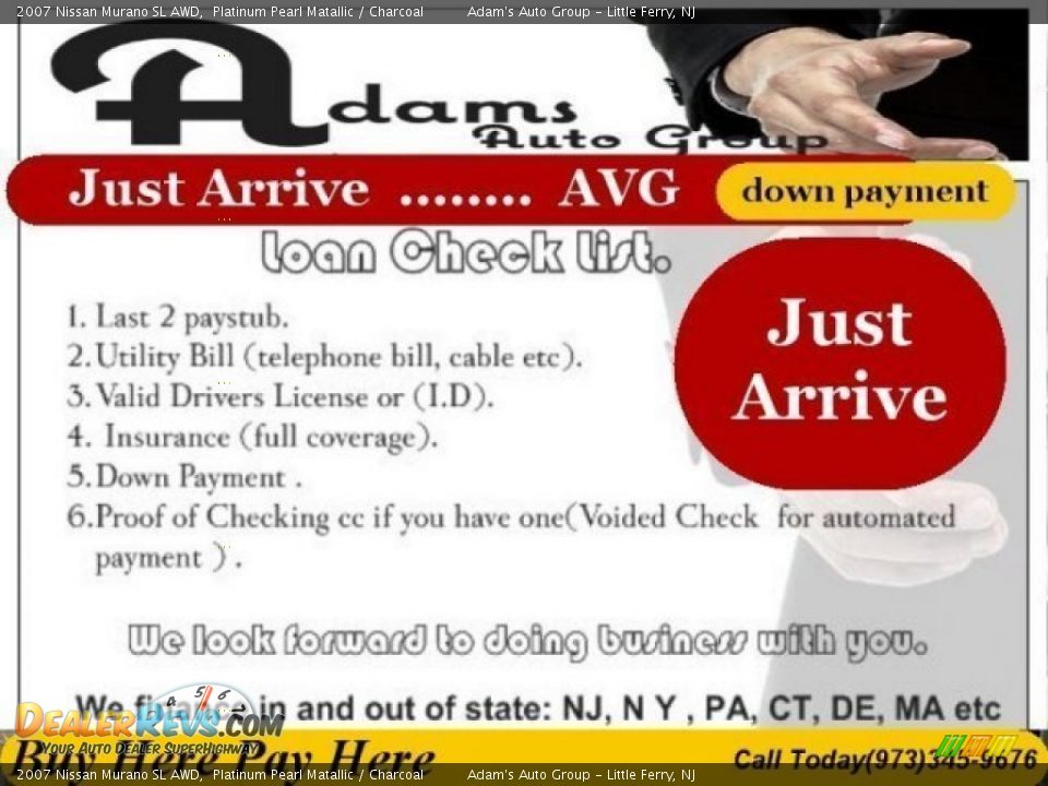 2007 Nissan Murano SL AWD Platinum Pearl Matallic / Charcoal Photo #30