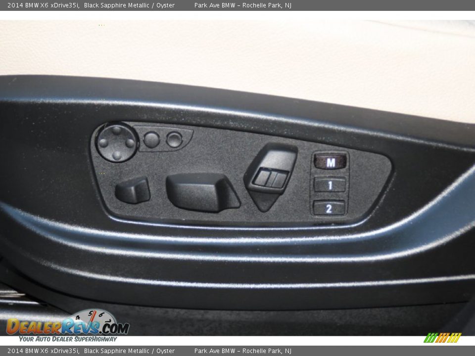 2014 BMW X6 xDrive35i Black Sapphire Metallic / Oyster Photo #13