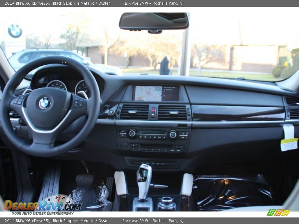 2014 BMW X6 xDrive35i Black Sapphire Metallic / Oyster Photo #16