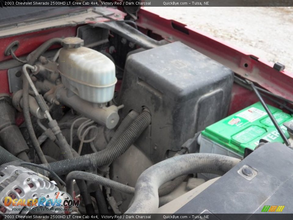 2003 Chevrolet Silverado 2500HD LT Crew Cab 4x4 Victory Red / Dark Charcoal Photo #13