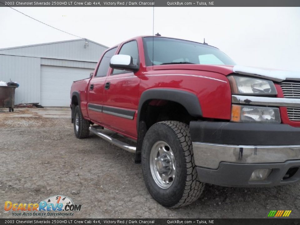 2003 Chevrolet Silverado 2500HD LT Crew Cab 4x4 Victory Red / Dark Charcoal Photo #15