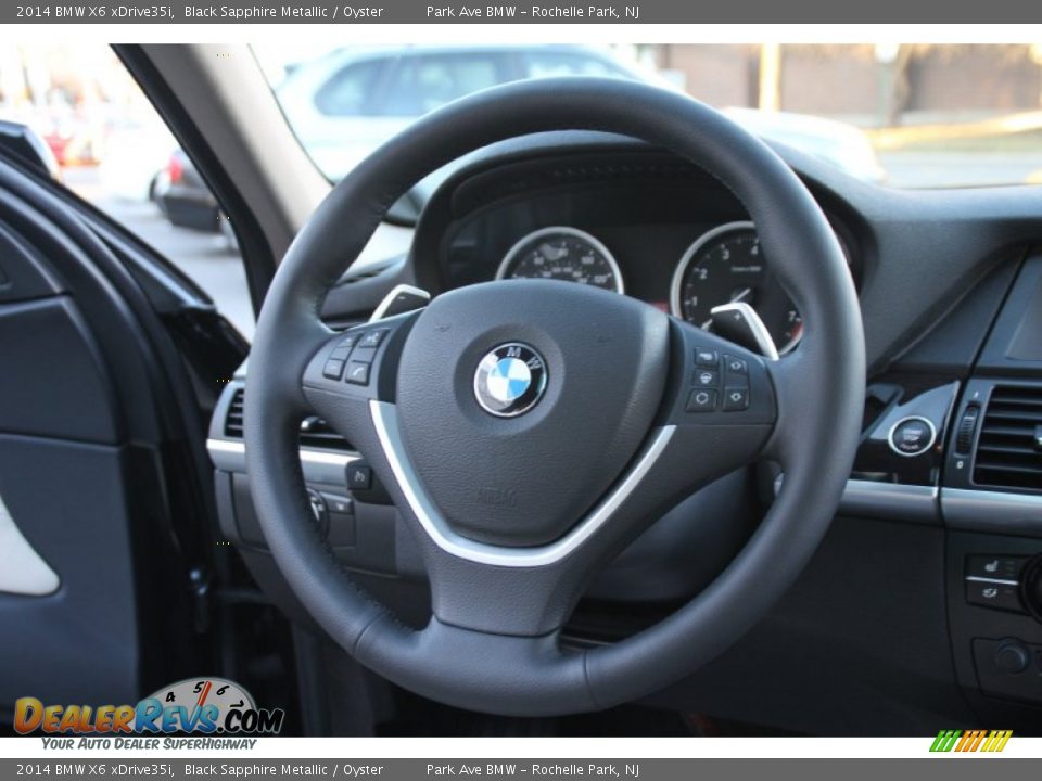 2014 BMW X6 xDrive35i Black Sapphire Metallic / Oyster Photo #19