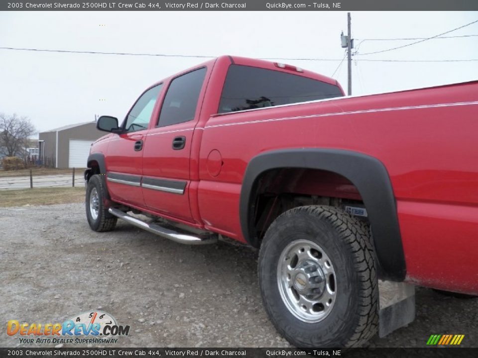2003 Chevrolet Silverado 2500HD LT Crew Cab 4x4 Victory Red / Dark Charcoal Photo #16