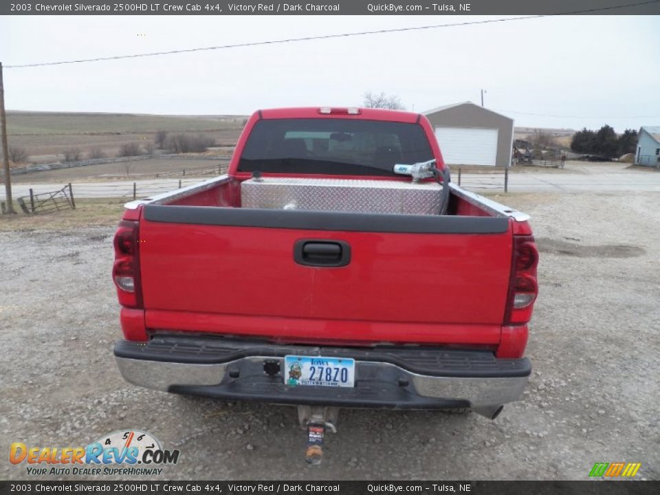 2003 Chevrolet Silverado 2500HD LT Crew Cab 4x4 Victory Red / Dark Charcoal Photo #17