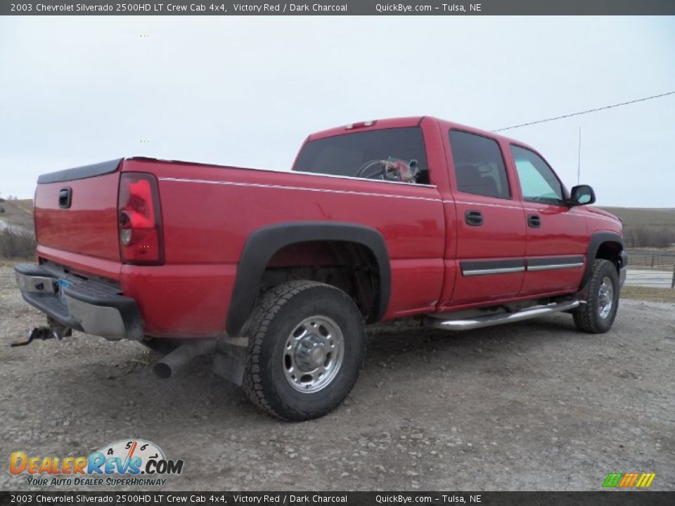 2003 Chevrolet Silverado 2500HD LT Crew Cab 4x4 Victory Red / Dark Charcoal Photo #18