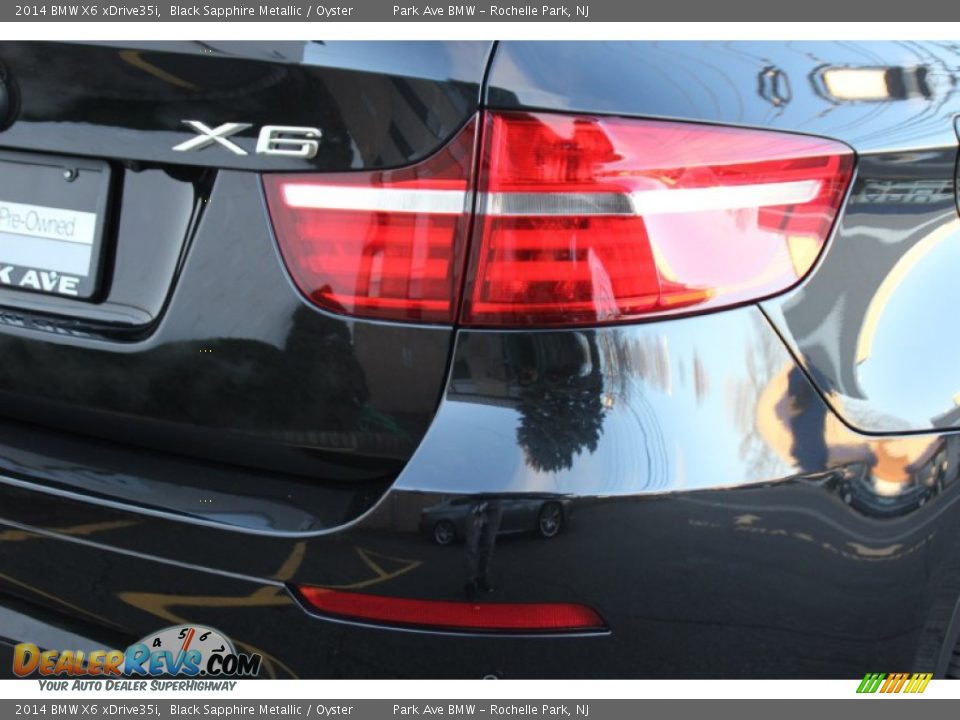 2014 BMW X6 xDrive35i Black Sapphire Metallic / Oyster Photo #24