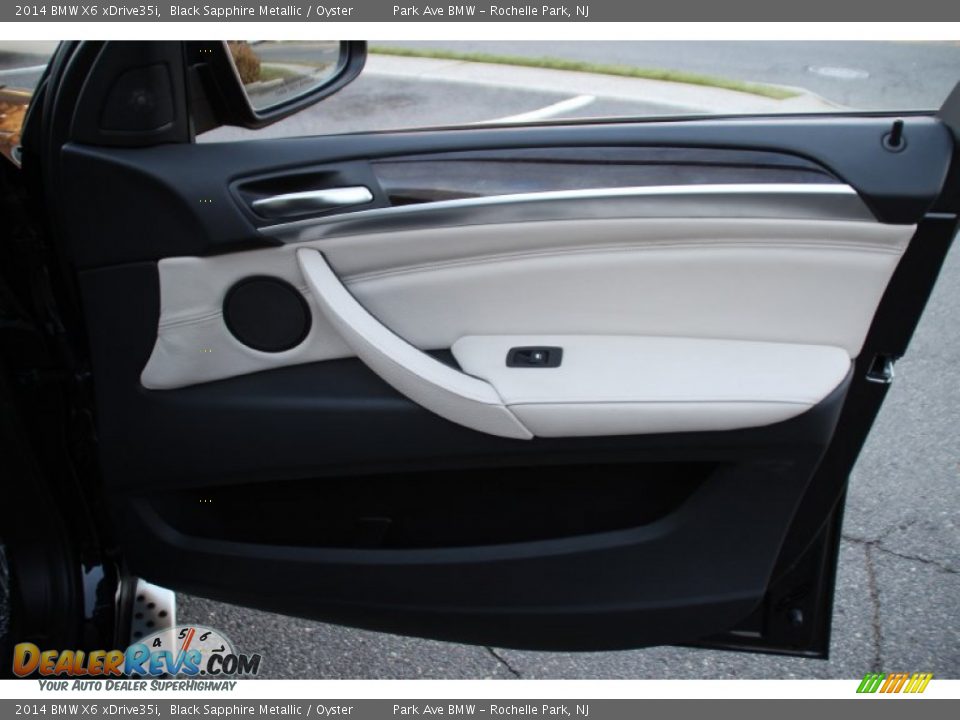 2014 BMW X6 xDrive35i Black Sapphire Metallic / Oyster Photo #27