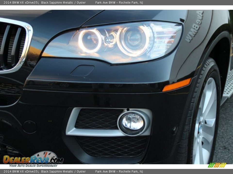 2014 BMW X6 xDrive35i Black Sapphire Metallic / Oyster Photo #32