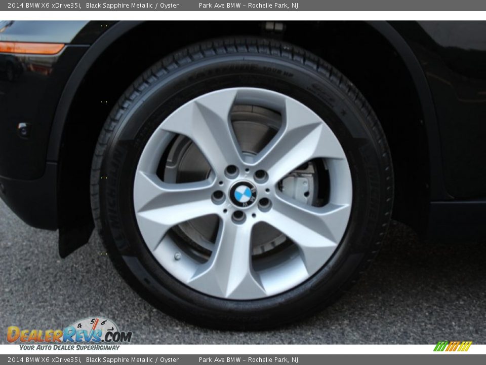2014 BMW X6 xDrive35i Black Sapphire Metallic / Oyster Photo #33