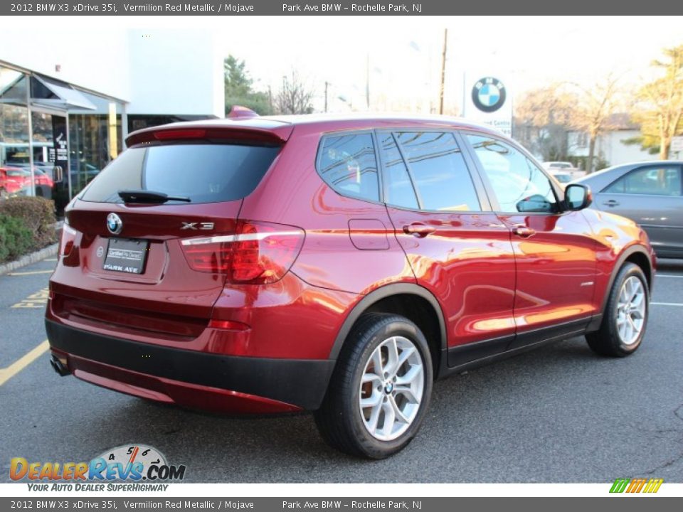 2012 BMW X3 xDrive 35i Vermilion Red Metallic / Mojave Photo #3