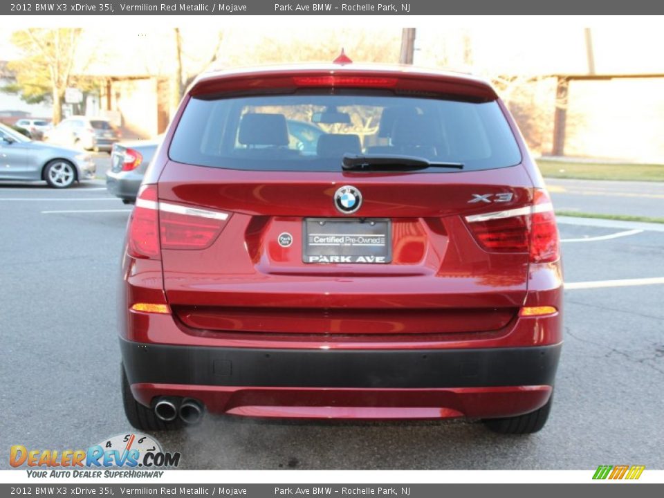 2012 BMW X3 xDrive 35i Vermilion Red Metallic / Mojave Photo #4