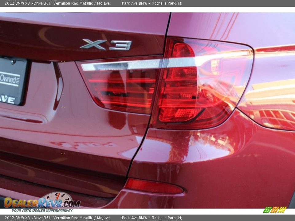 2012 BMW X3 xDrive 35i Vermilion Red Metallic / Mojave Photo #24