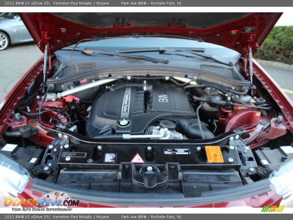 2012 BMW X3 xDrive 35i Vermilion Red Metallic / Mojave Photo #31