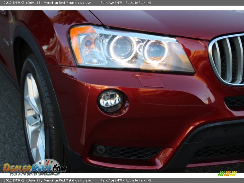 2012 BMW X3 xDrive 35i Vermilion Red Metallic / Mojave Photo #32