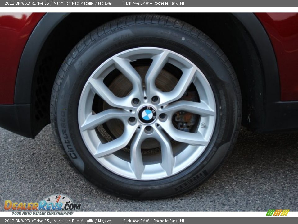 2012 BMW X3 xDrive 35i Vermilion Red Metallic / Mojave Photo #33