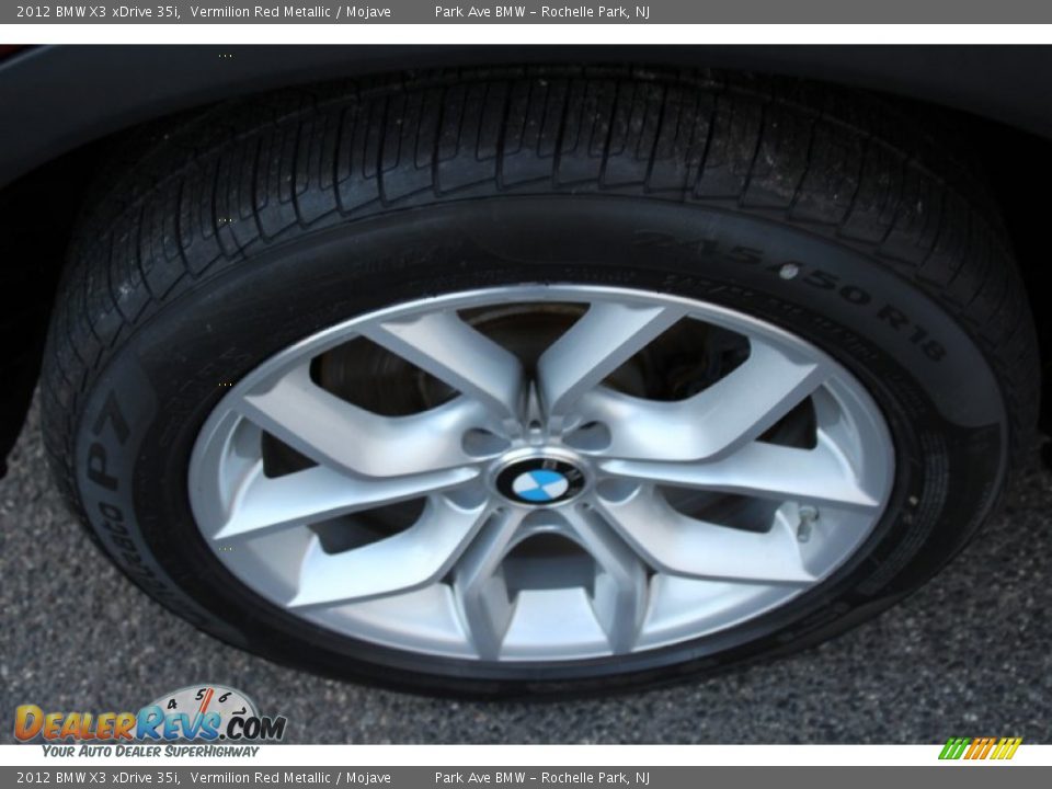 2012 BMW X3 xDrive 35i Vermilion Red Metallic / Mojave Photo #34