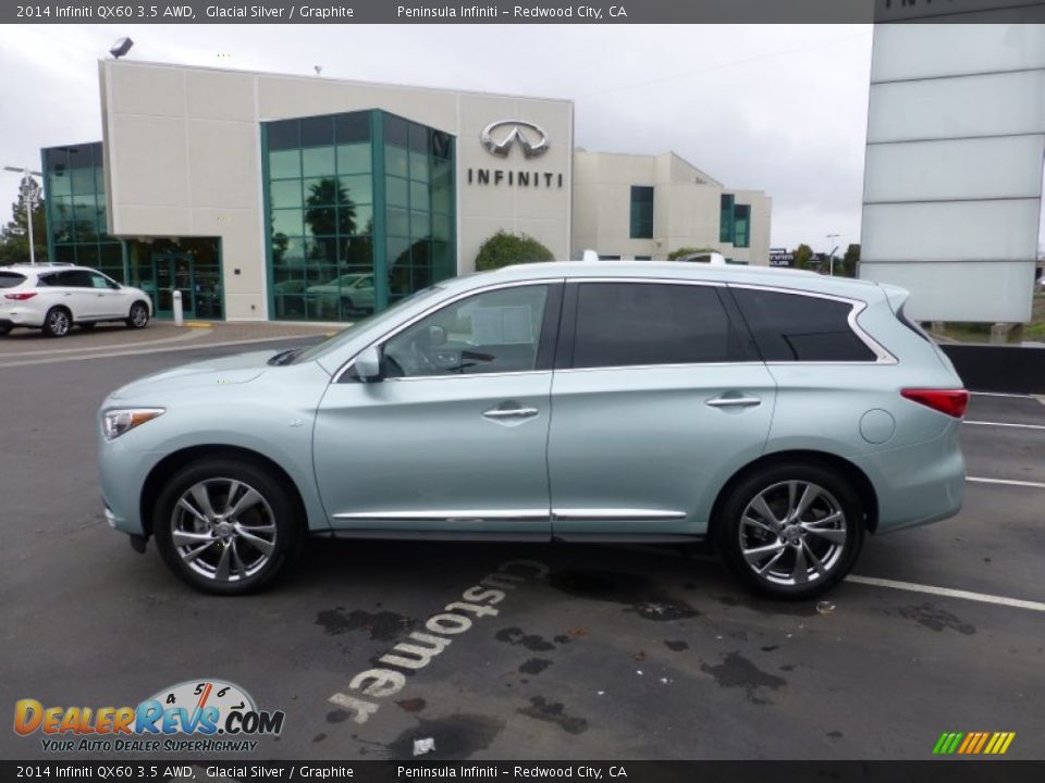 Glacial Silver 2014 Infiniti QX60 3.5 AWD Photo #2