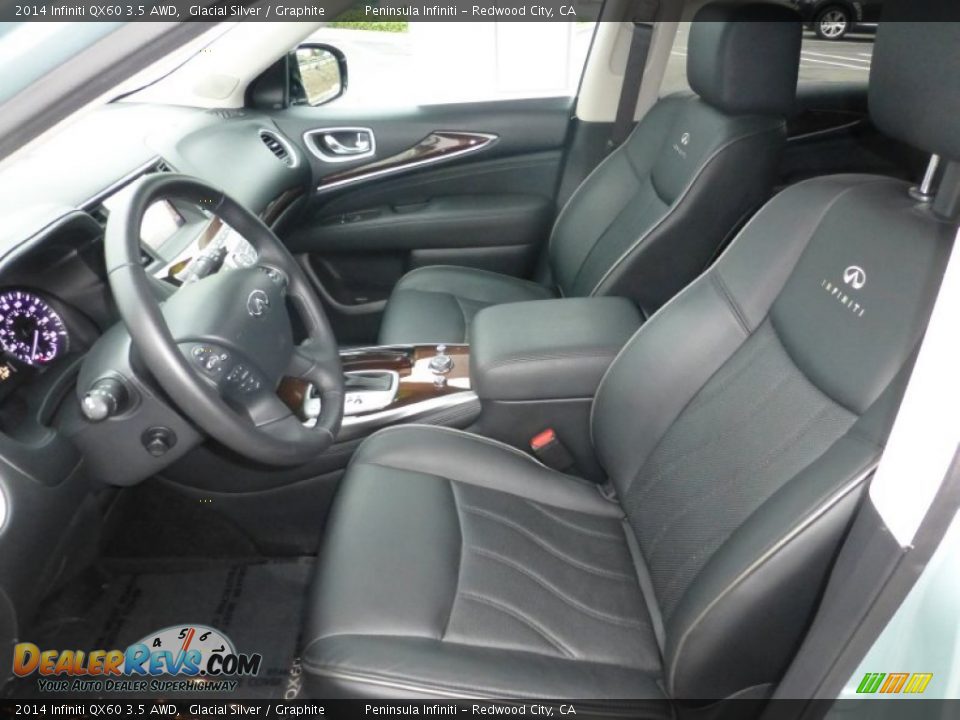 Graphite Interior - 2014 Infiniti QX60 3.5 AWD Photo #5