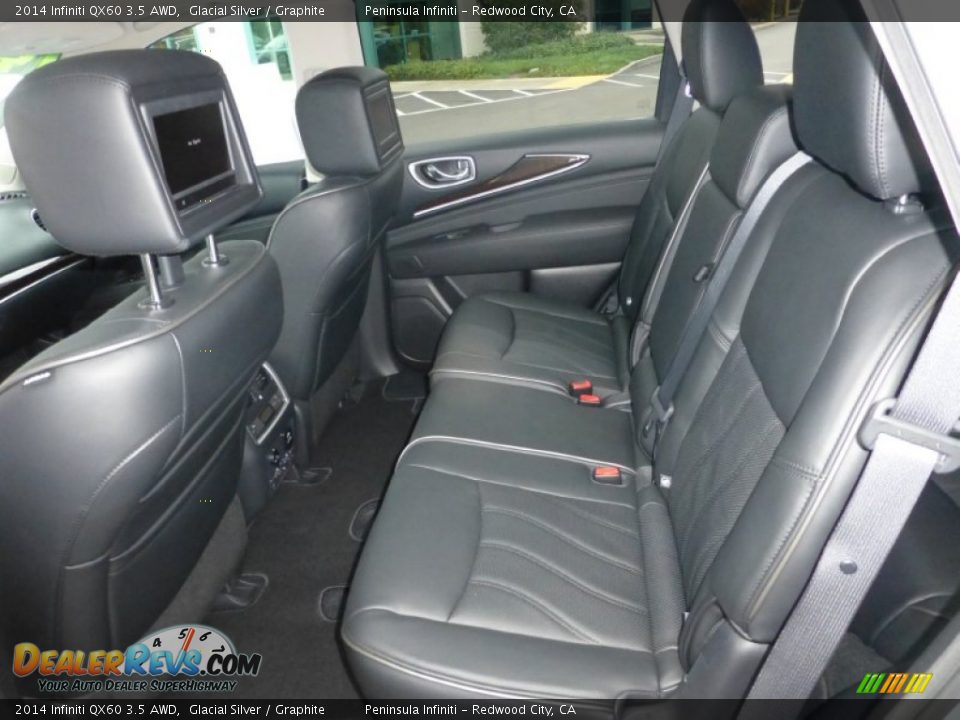 Rear Seat of 2014 Infiniti QX60 3.5 AWD Photo #6