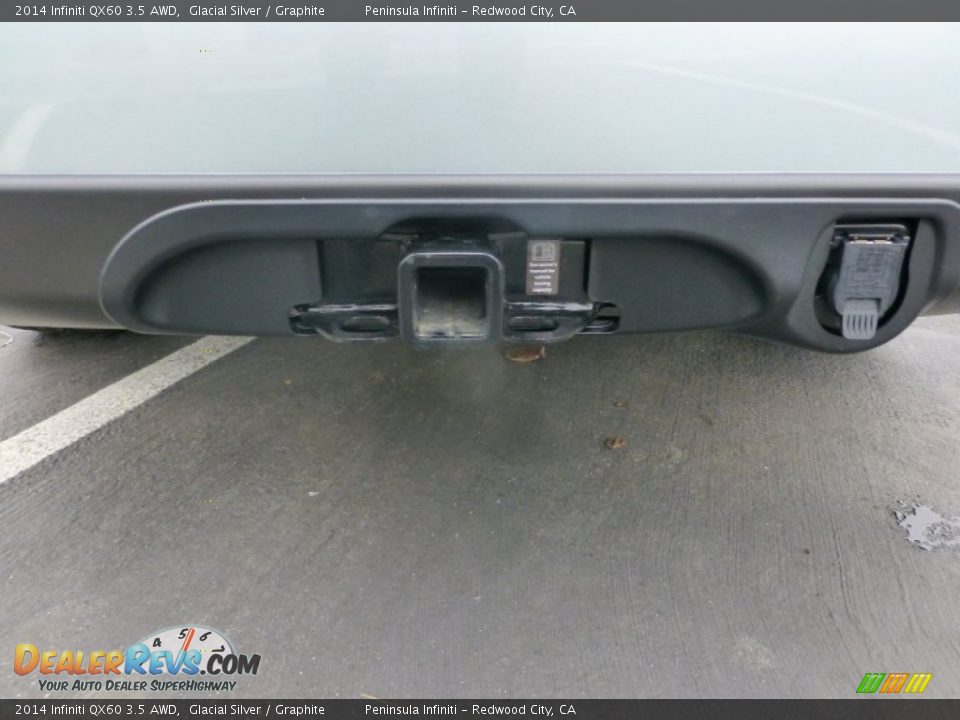 2014 Infiniti QX60 3.5 AWD Glacial Silver / Graphite Photo #14
