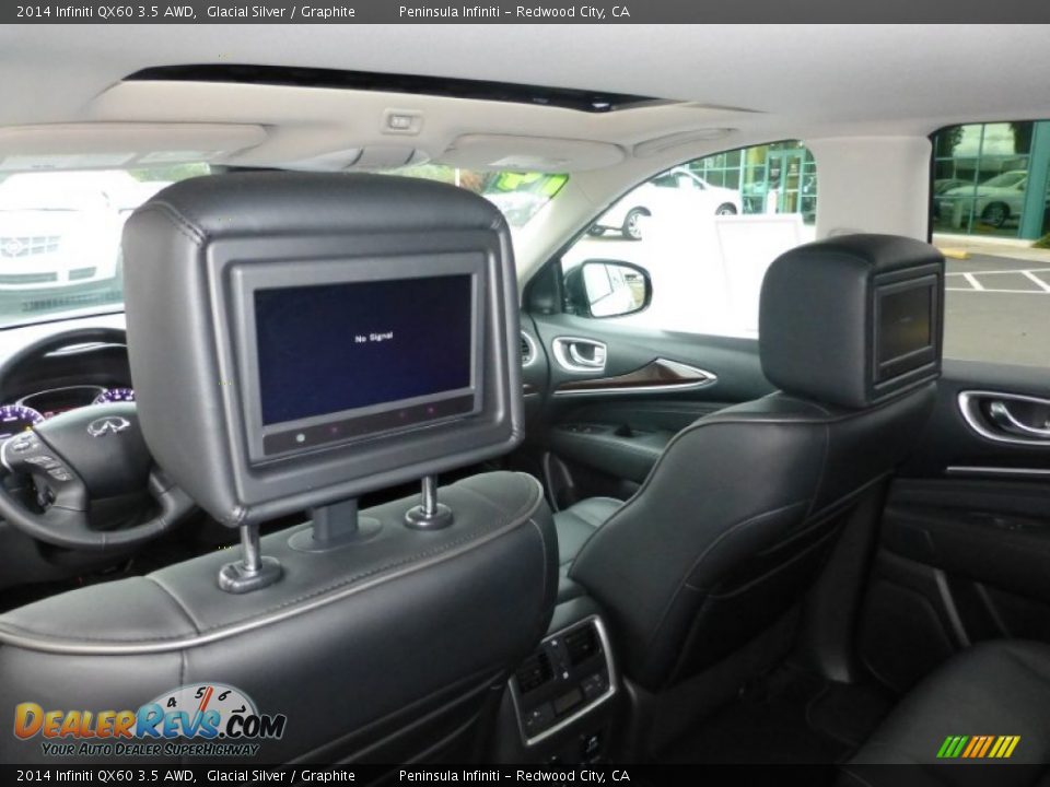 2014 Infiniti QX60 3.5 AWD Glacial Silver / Graphite Photo #23