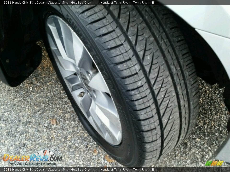 2011 Honda Civic EX-L Sedan Alabaster Silver Metallic / Gray Photo #2