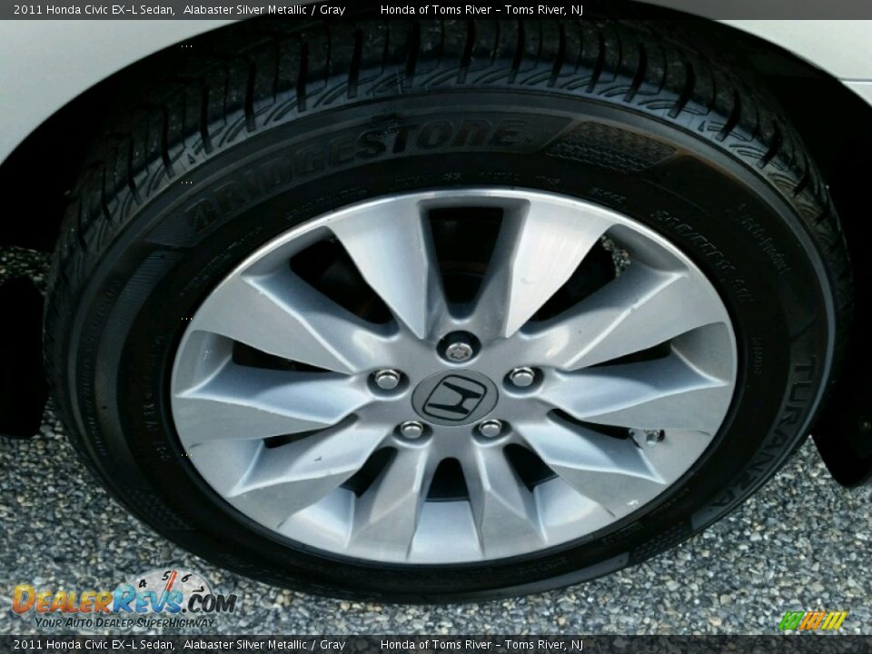 2011 Honda Civic EX-L Sedan Alabaster Silver Metallic / Gray Photo #5