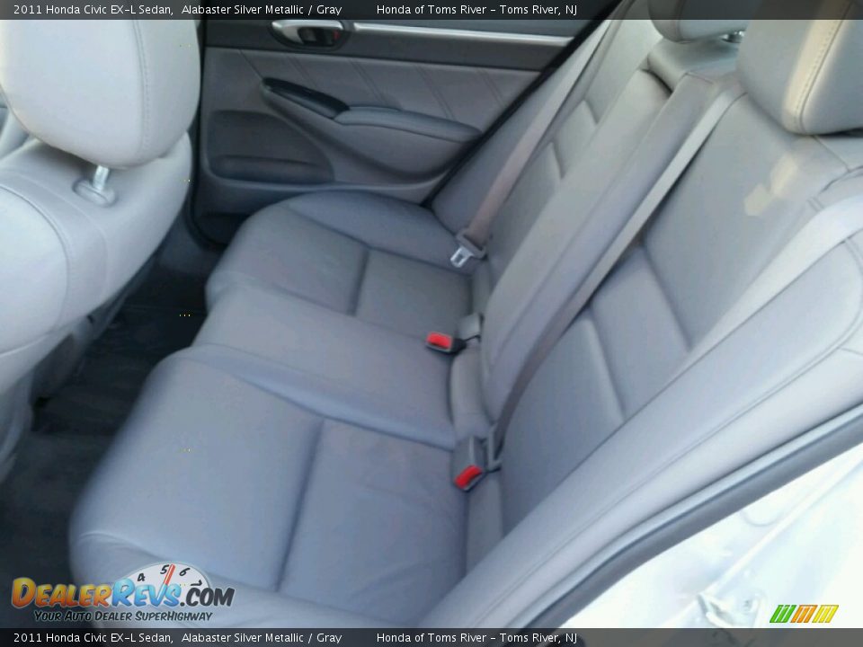 2011 Honda Civic EX-L Sedan Alabaster Silver Metallic / Gray Photo #9