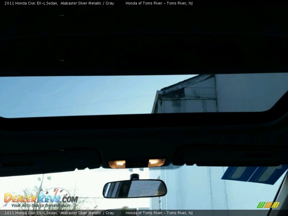 2011 Honda Civic EX-L Sedan Alabaster Silver Metallic / Gray Photo #10