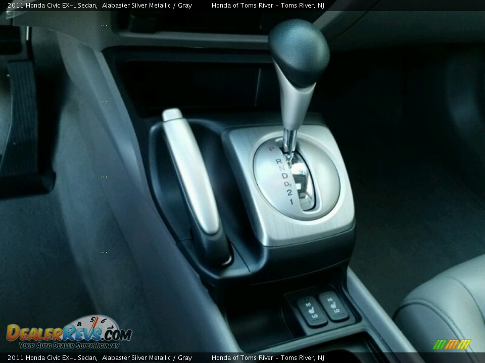 2011 Honda Civic EX-L Sedan Alabaster Silver Metallic / Gray Photo #16