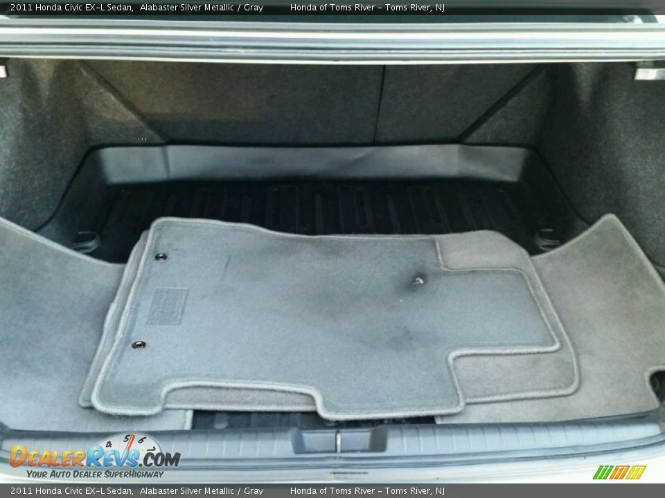2011 Honda Civic EX-L Sedan Alabaster Silver Metallic / Gray Photo #19
