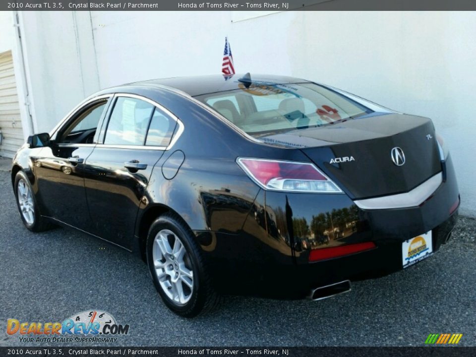 2010 Acura TL 3.5 Crystal Black Pearl / Parchment Photo #7