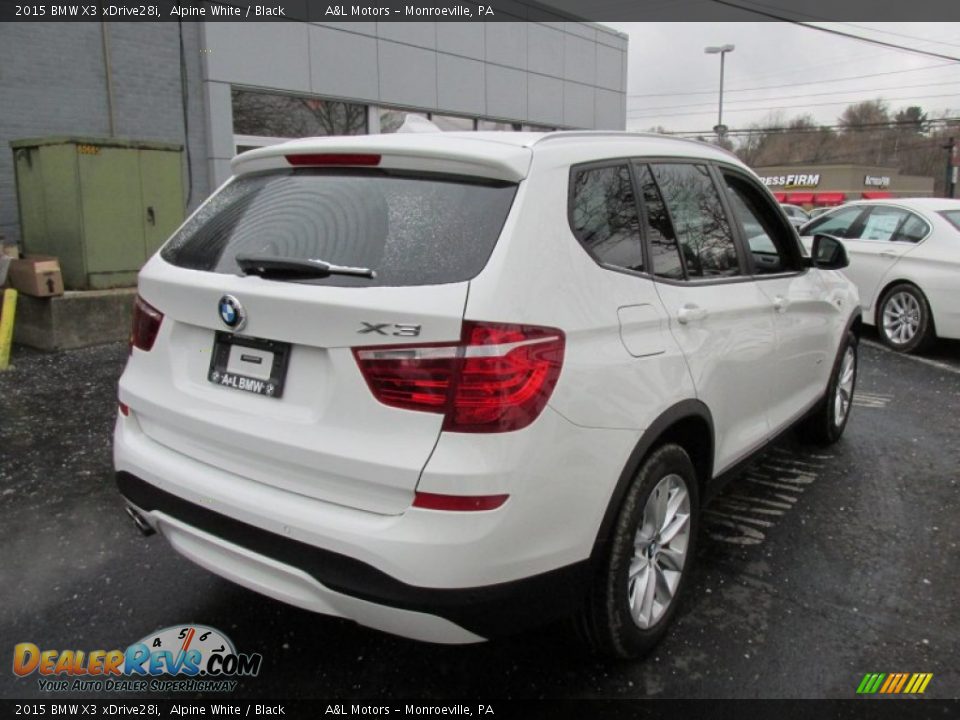 2015 BMW X3 xDrive28i Alpine White / Black Photo #5