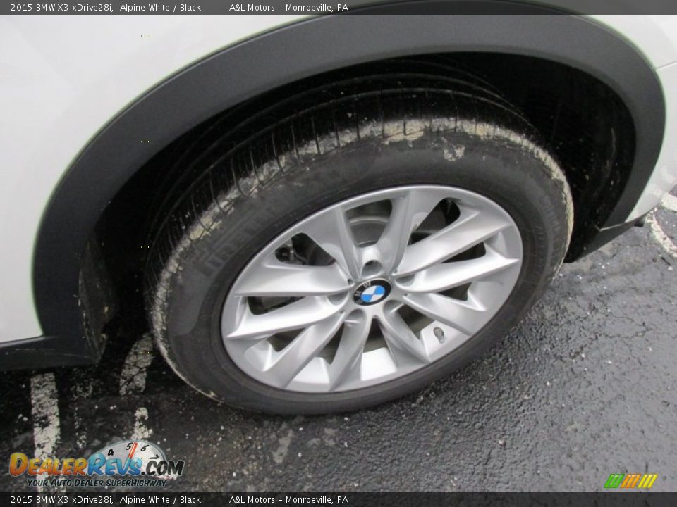 2015 BMW X3 xDrive28i Alpine White / Black Photo #6