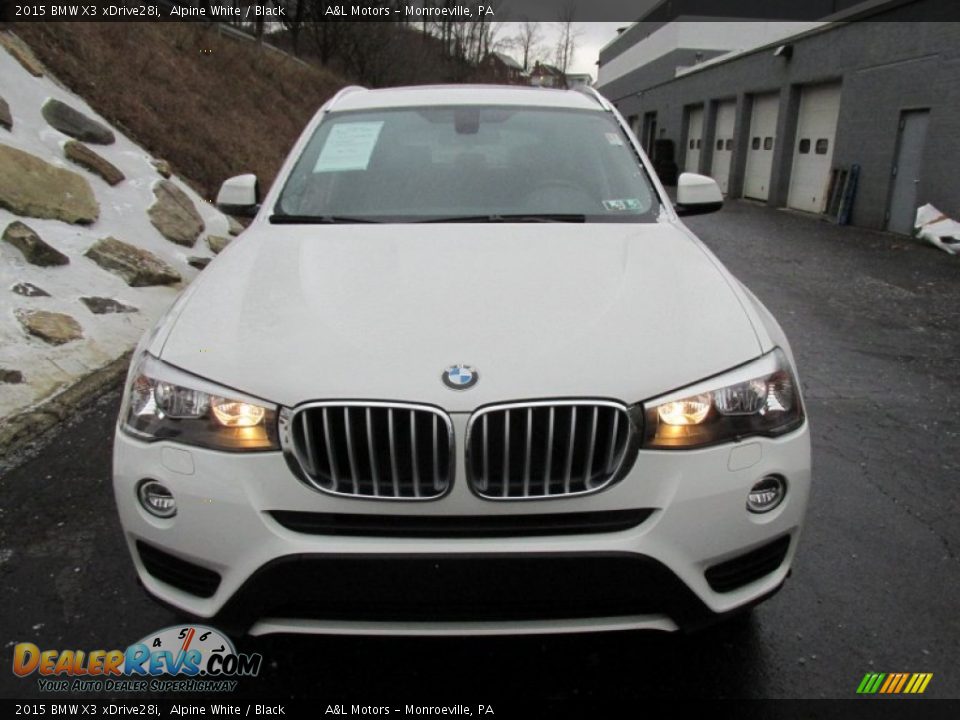 2015 BMW X3 xDrive28i Alpine White / Black Photo #8