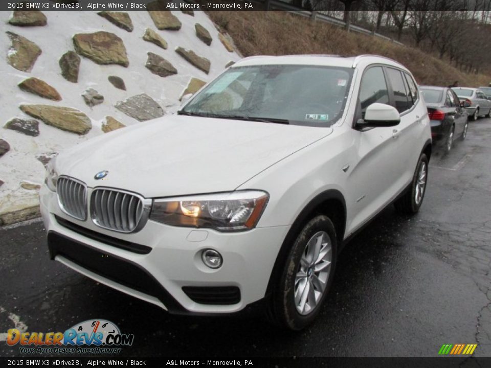 2015 BMW X3 xDrive28i Alpine White / Black Photo #9
