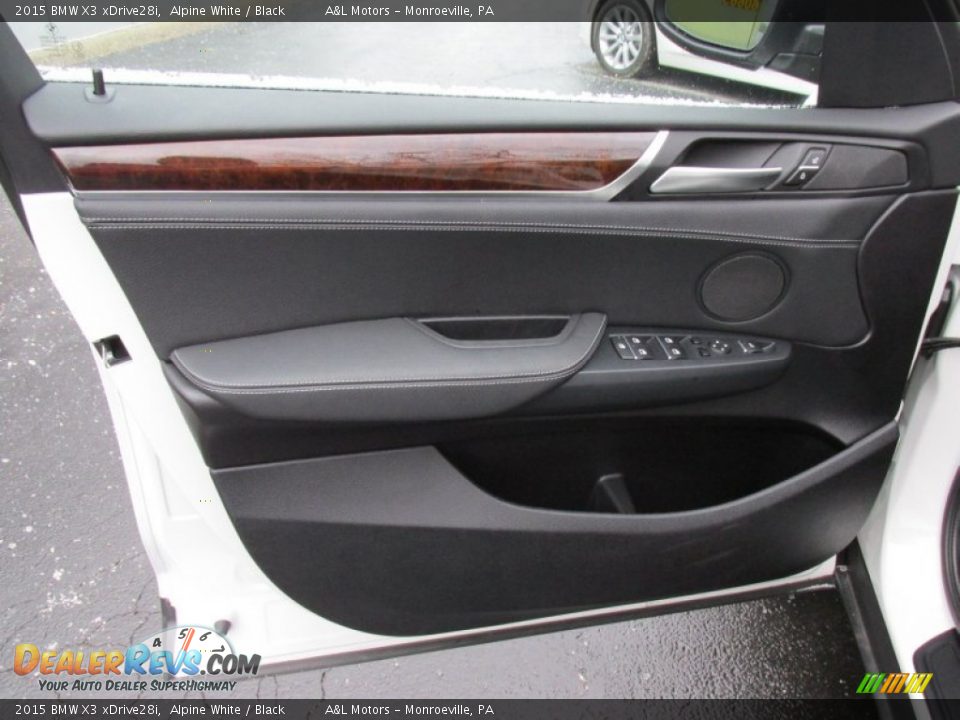 2015 BMW X3 xDrive28i Alpine White / Black Photo #10
