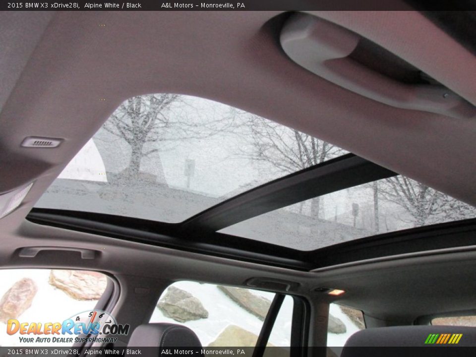 2015 BMW X3 xDrive28i Alpine White / Black Photo #11